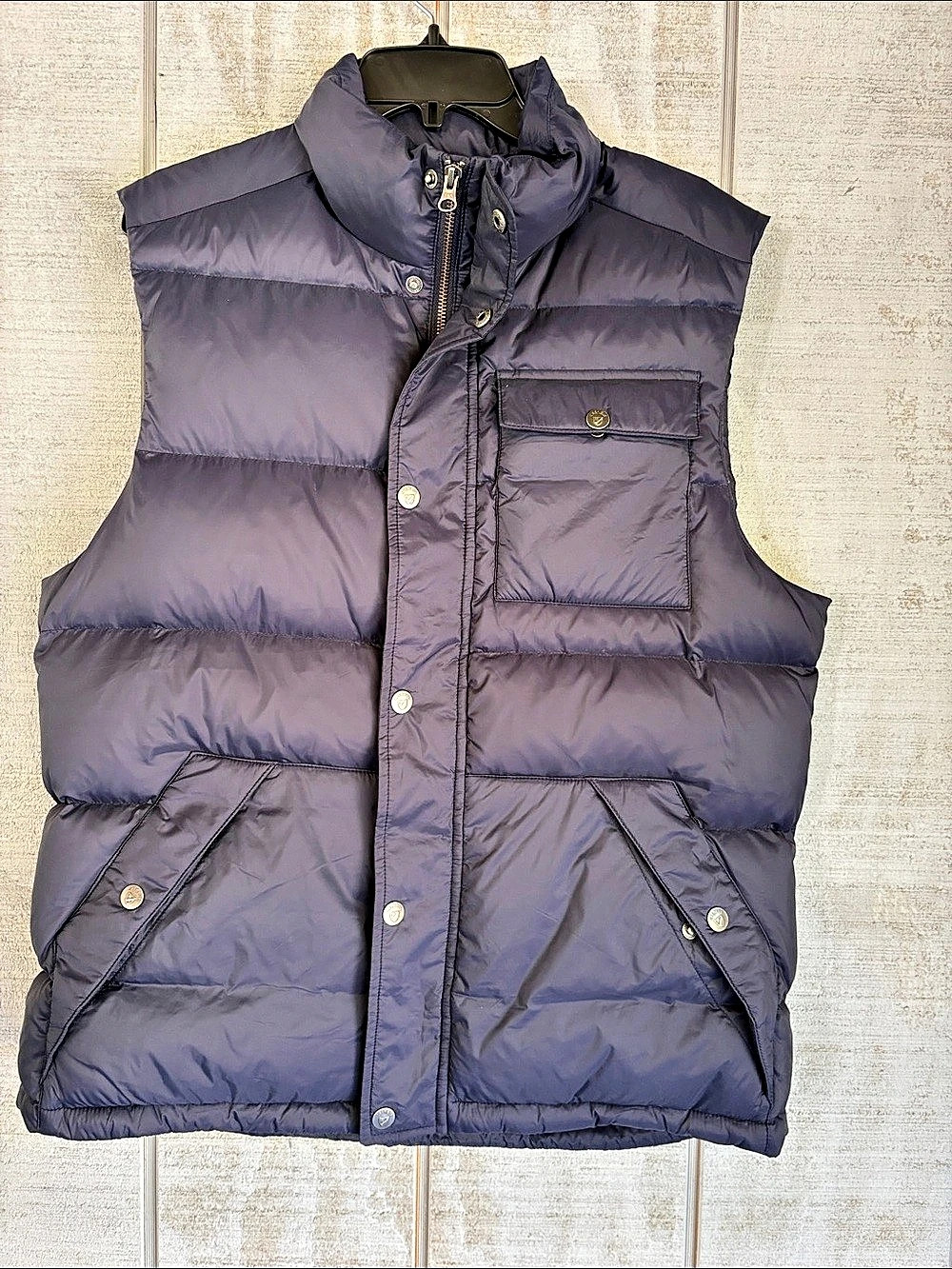 Cremeux Puffer Vest in Blue Size Medium Like New